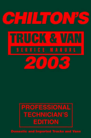 Cover of Truck/Van Service Manual 99-03