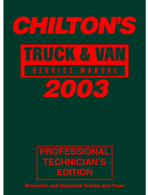 Book cover for Truck/Van Service Manual 99-03