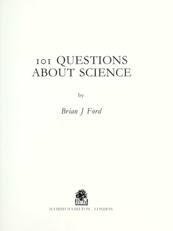 Book cover for 101 Questions About Science
