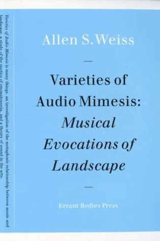 Cover of Varieties of Audio Mimesis