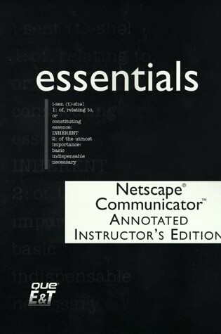 Cover of Essentials Netscape Commun 1cd a/I/E Sup