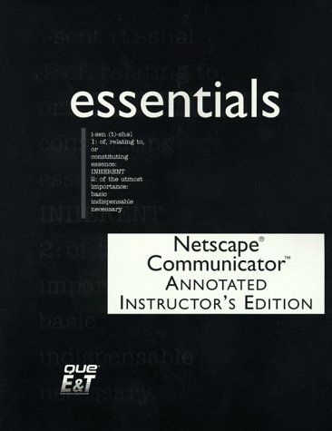 Book cover for Essentials Netscape Commun 1cd a/I/E Sup