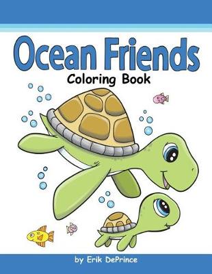 Book cover for Ocean Friends Coloring Book