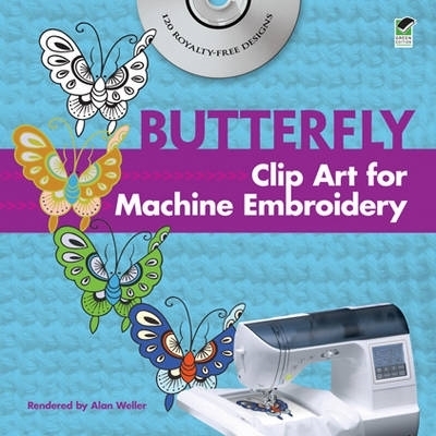 Book cover for Butterfly Clip Art for Machine Embroidery