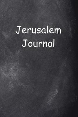 Book cover for Jerusalem Journal Chalkboard Design