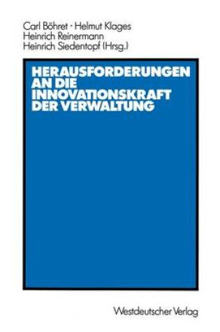 Cover of Herausforderungen an die Innovationskraft der Verwaltung