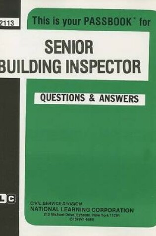 Cover of Senior Building Inspector