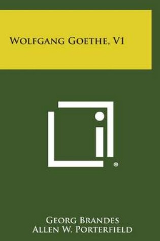 Cover of Wolfgang Goethe, V1