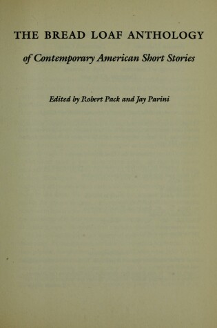 Cover of The Bread Loaf Anthology of Contemporary American Short Stories