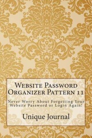 Cover of Website Password Organizer Pattern 11