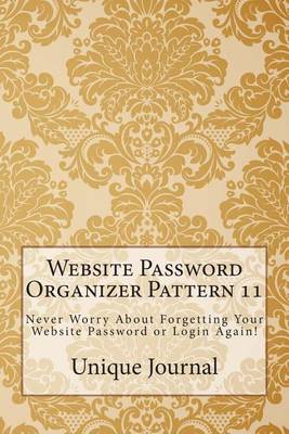 Book cover for Website Password Organizer Pattern 11