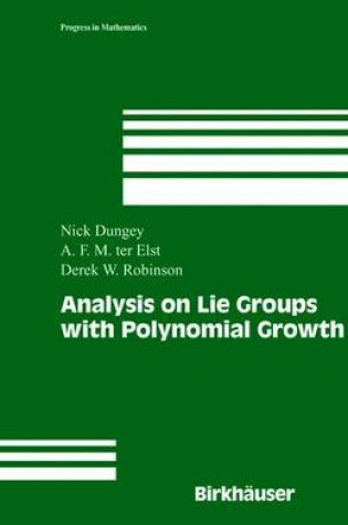 Cover of Analysis on Lie Groups with Polynomial Growth