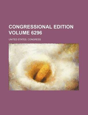 Book cover for Congressional Edition Volume 6296