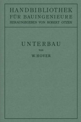 Cover of Unterbau