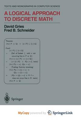 Book cover for A Logical Approach to Discrete Math