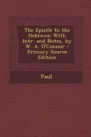 Cover of Epistle to the Hebrews