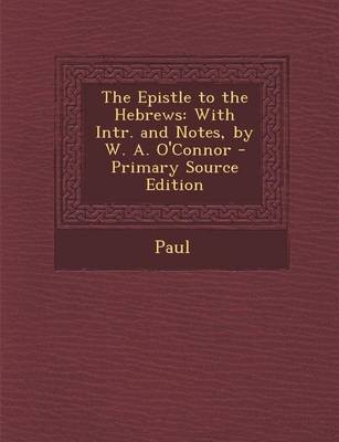 Book cover for Epistle to the Hebrews