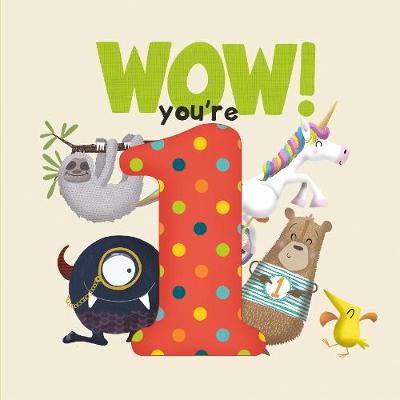 Book cover for WOW! You're One birthday book