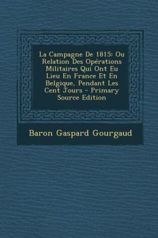 Cover of La Campagne de 1815