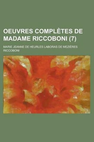 Cover of Oeuvres Completes de Madame Riccoboni (7)