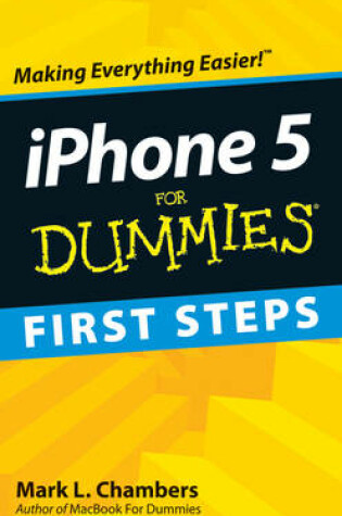 Cover of iPhone 5 First Steps For Dummies