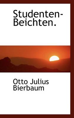 Book cover for Studenten-Beichten.