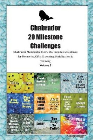 Cover of Chabrador 20 Milestone Challenges Chabrador Memorable Moments.Includes Milestones for Memories, Gifts, Grooming, Socialization & Training Volume 2