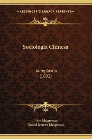 Cover of Sociologia Chinesa