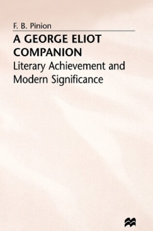 Cover of A George Eliot Companion