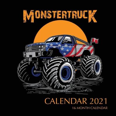 Book cover for Monster Trucks Calendar 2021