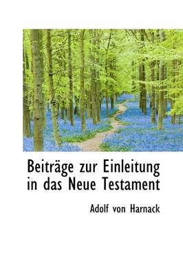 Book cover for Beitrage Zur Einleitung in Das Neue Testament