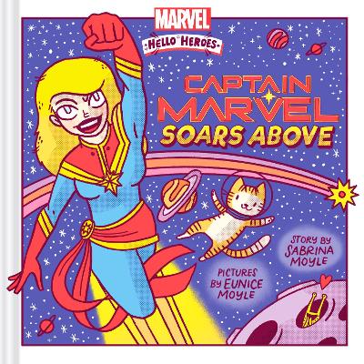 Book cover for Captain Marvel Soars Above (A Marvel Hello Heroes Book)