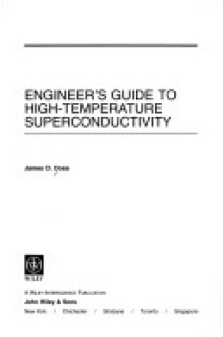 Cover of Engineer's Guide to High Temperature Superconductivity