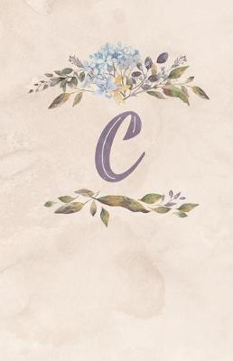 Book cover for Vintage Floral Monogram Journal - C