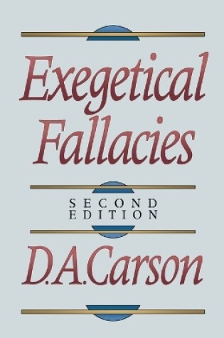 Cover of Exegetical Fallacies