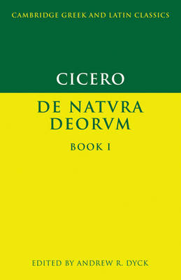 Book cover for Cicero: De Natura Deorum Book I