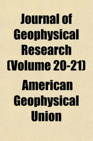 Cover of Journal of Geophysical Research (Volume 20-21)