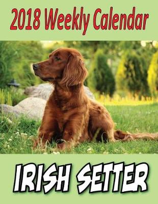 Book cover for 2018 Weekly Calendar Irish Setter