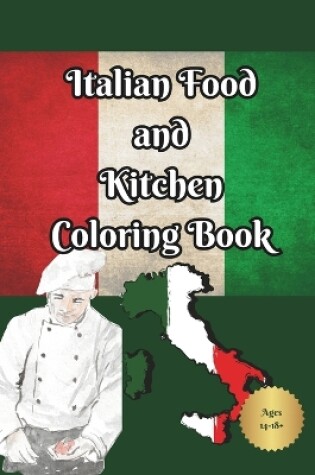 Cover of Italian Food and Kitchen coloring book