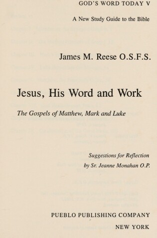 Cover of Jesus, His Word & Work