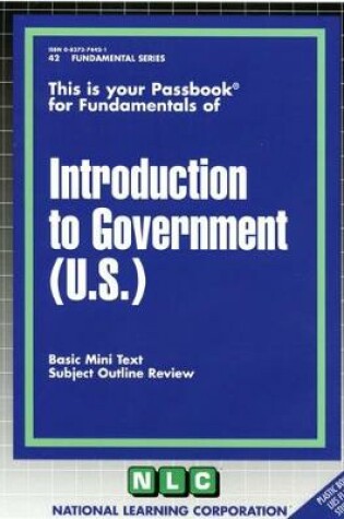 Cover of INTRODUCTION TO GOVERNMENT