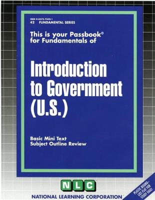 Book cover for INTRODUCTION TO GOVERNMENT