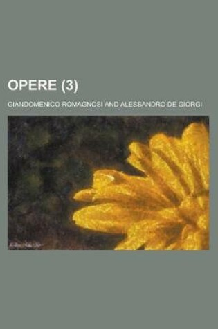 Cover of Opere (3)