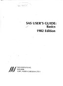 Book cover for SAS User's Guide