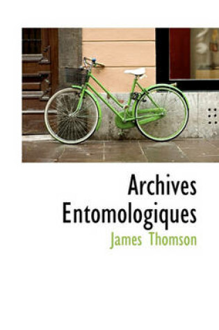 Cover of Archives Entomologiques