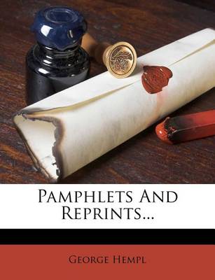 Book cover for Pamphlets and Reprints...