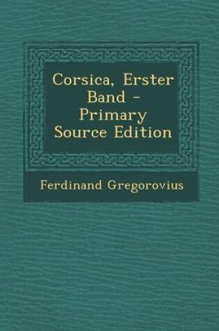 Cover of Corsica, Erster Band