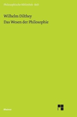 Cover of Das Wesen Der Philosophie, Das