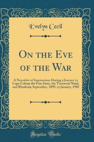 Cover of On the Eve of the War