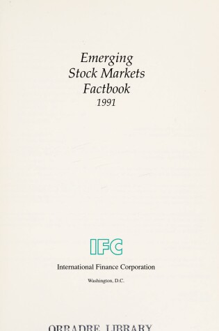 Cover of Emerging Stock Markets Factbook